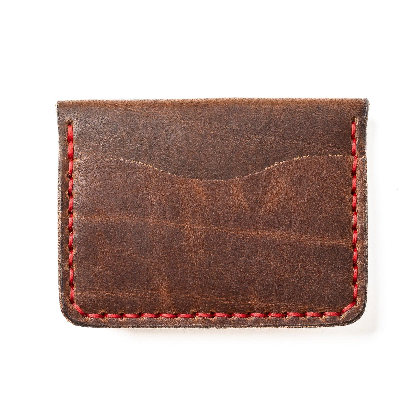 Leather 5 Card Wallet - Heritage Brown Popov Leather
