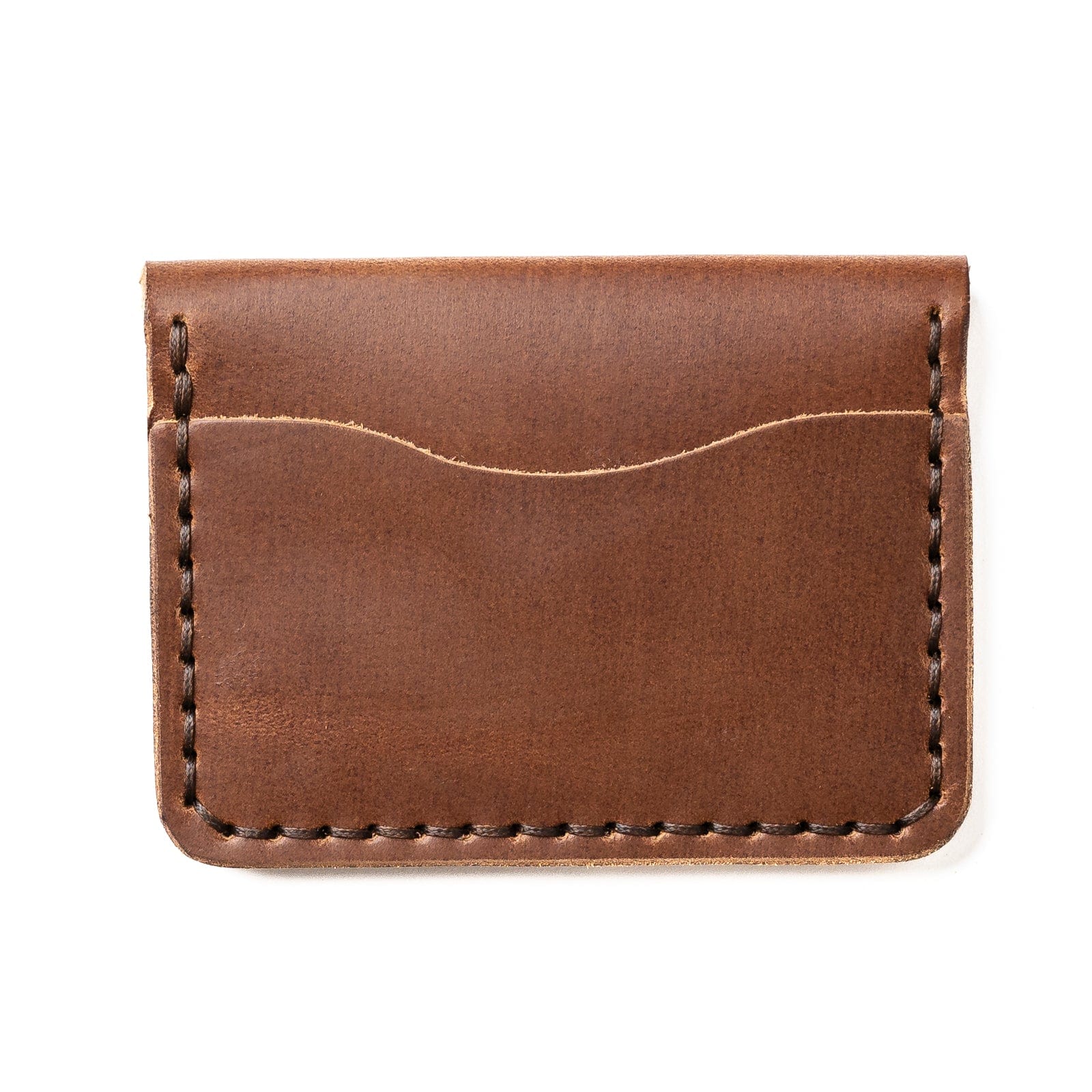 Leather Card Wallet - Full-Grain Leather, Slim Front Pocket Design, Durable and Compact, Holds Cards Securely, Made in Canada