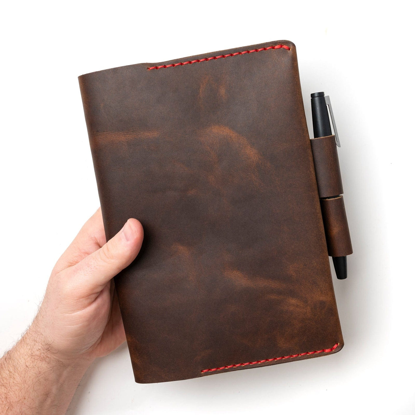 Leather A5 Notebook Cover - Heritage Brown Popov Leather