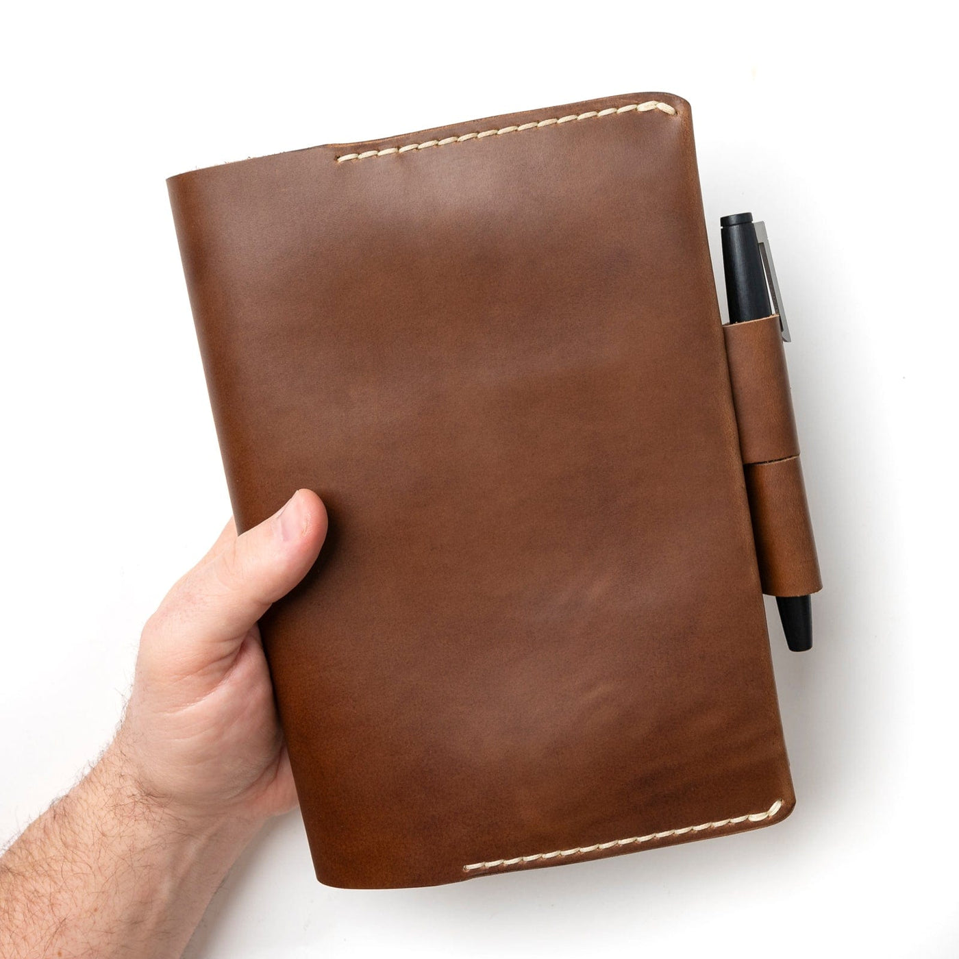 Leather A5 Notebook Cover - Natural Popov Leather