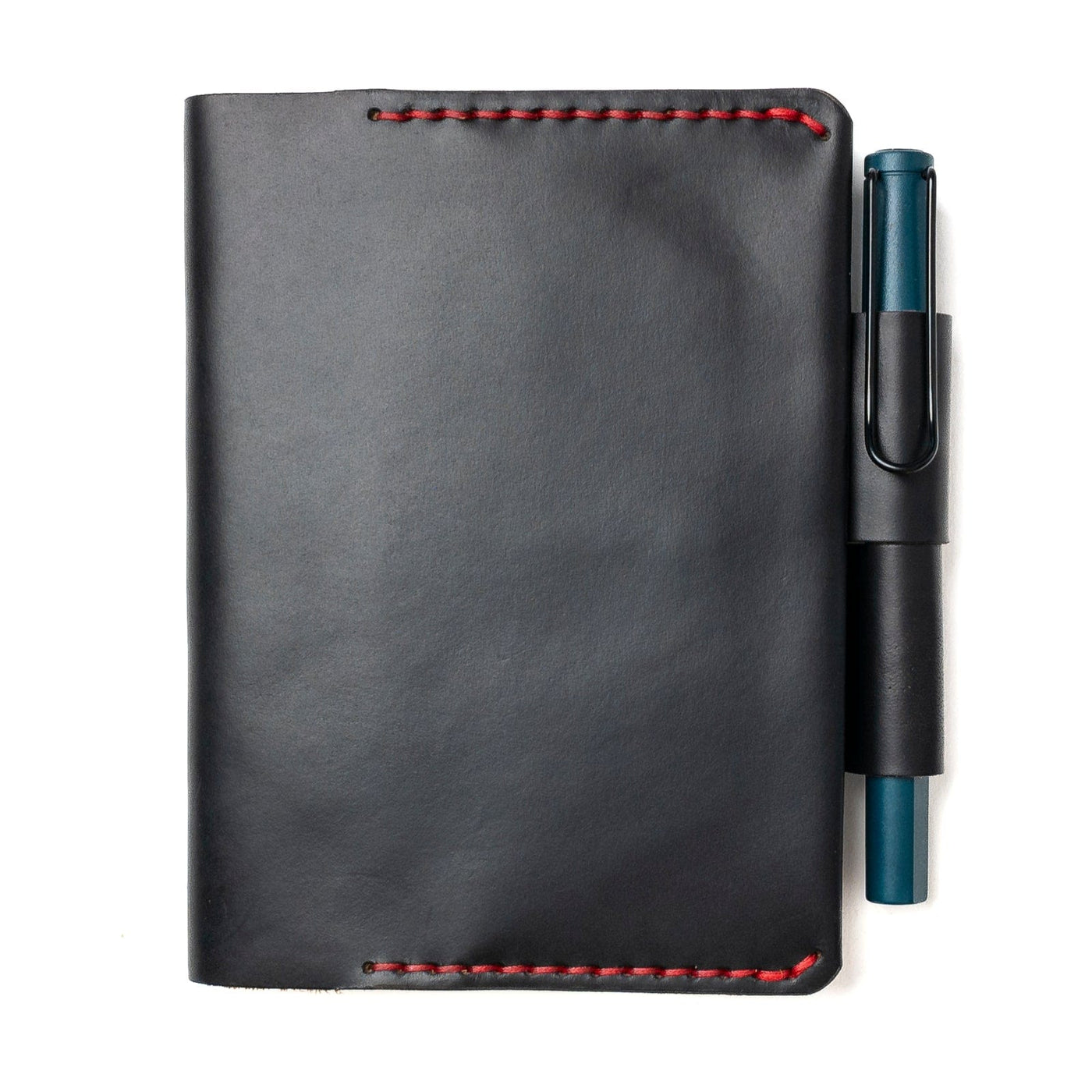 Leather A6 Notebook Cover - Black Popov Leather