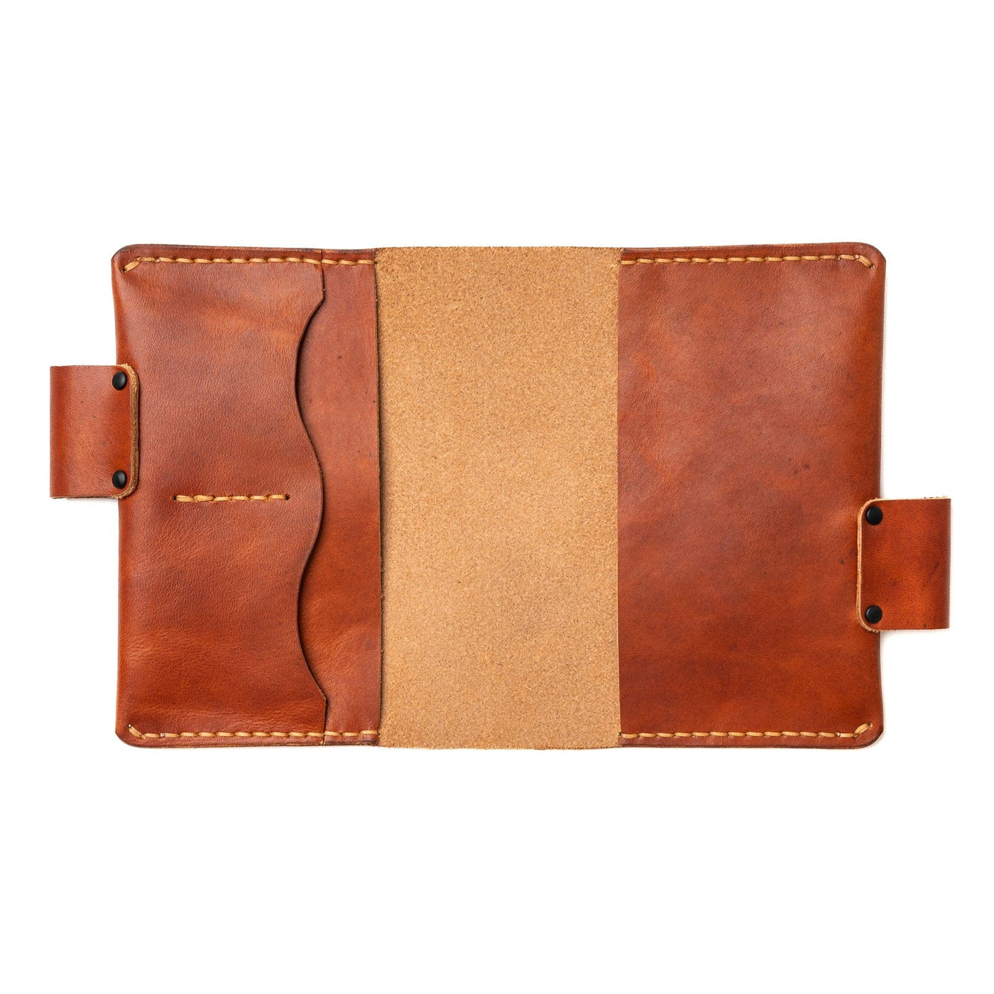 Leather A6 Notebook Cover - English Tan Popov Leather