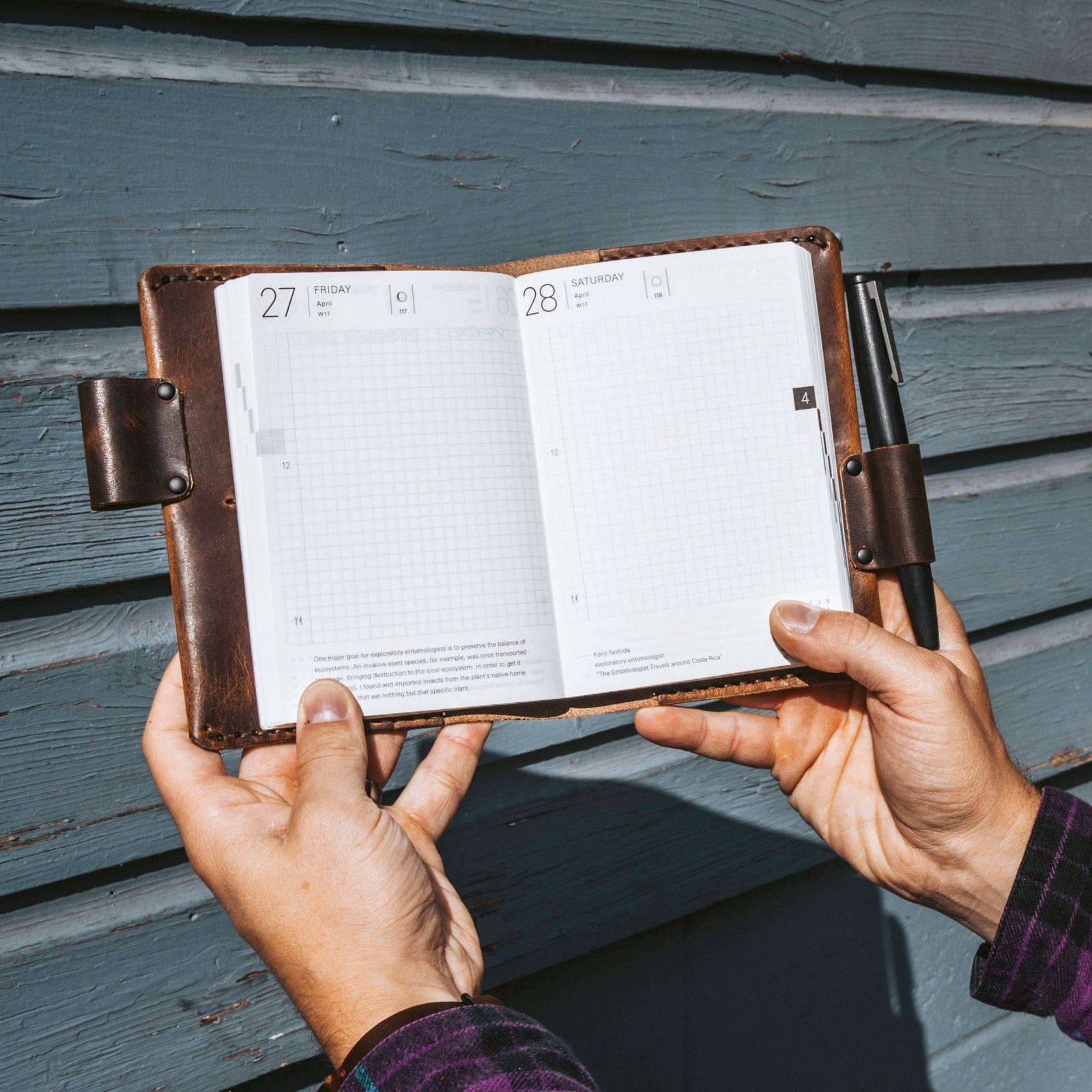 Leather A6 Notebook Cover - Heritage Brown Popov Leather