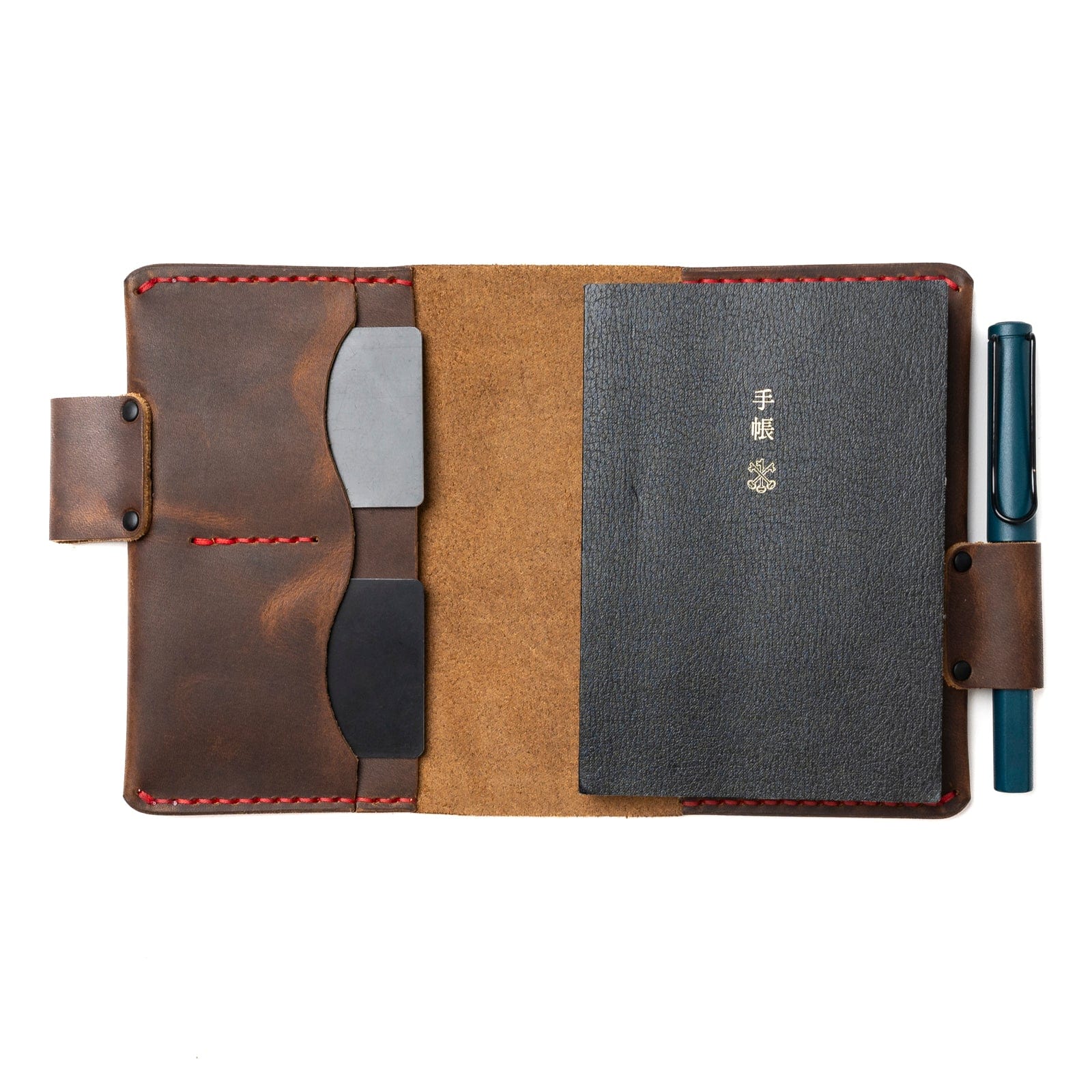 Leather A6 Notebook Cover - Heritage Brown Popov Leather