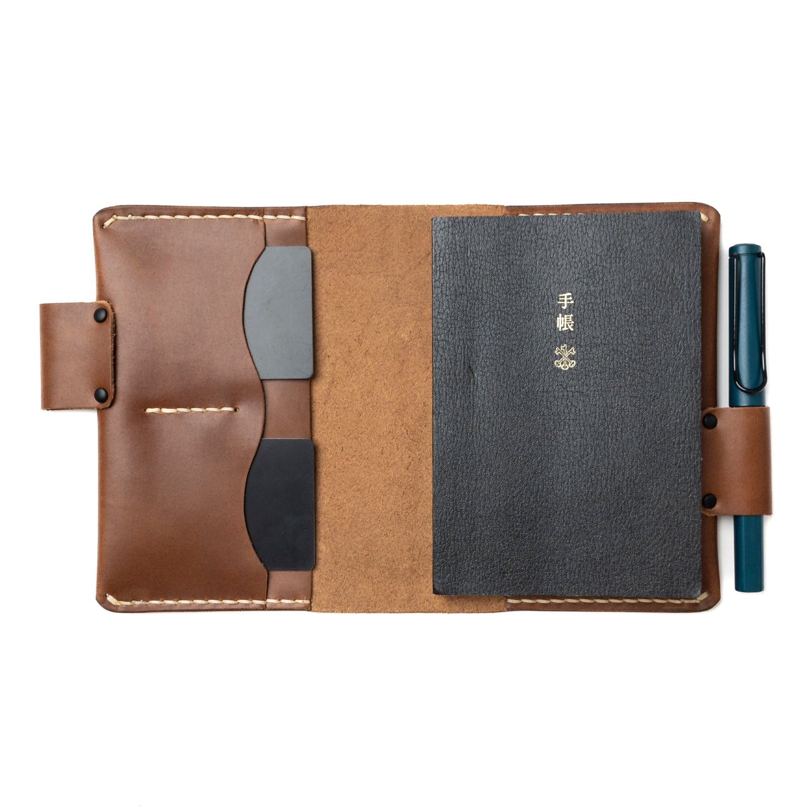 Leather A6 Notebook Cover - Natural Popov Leather