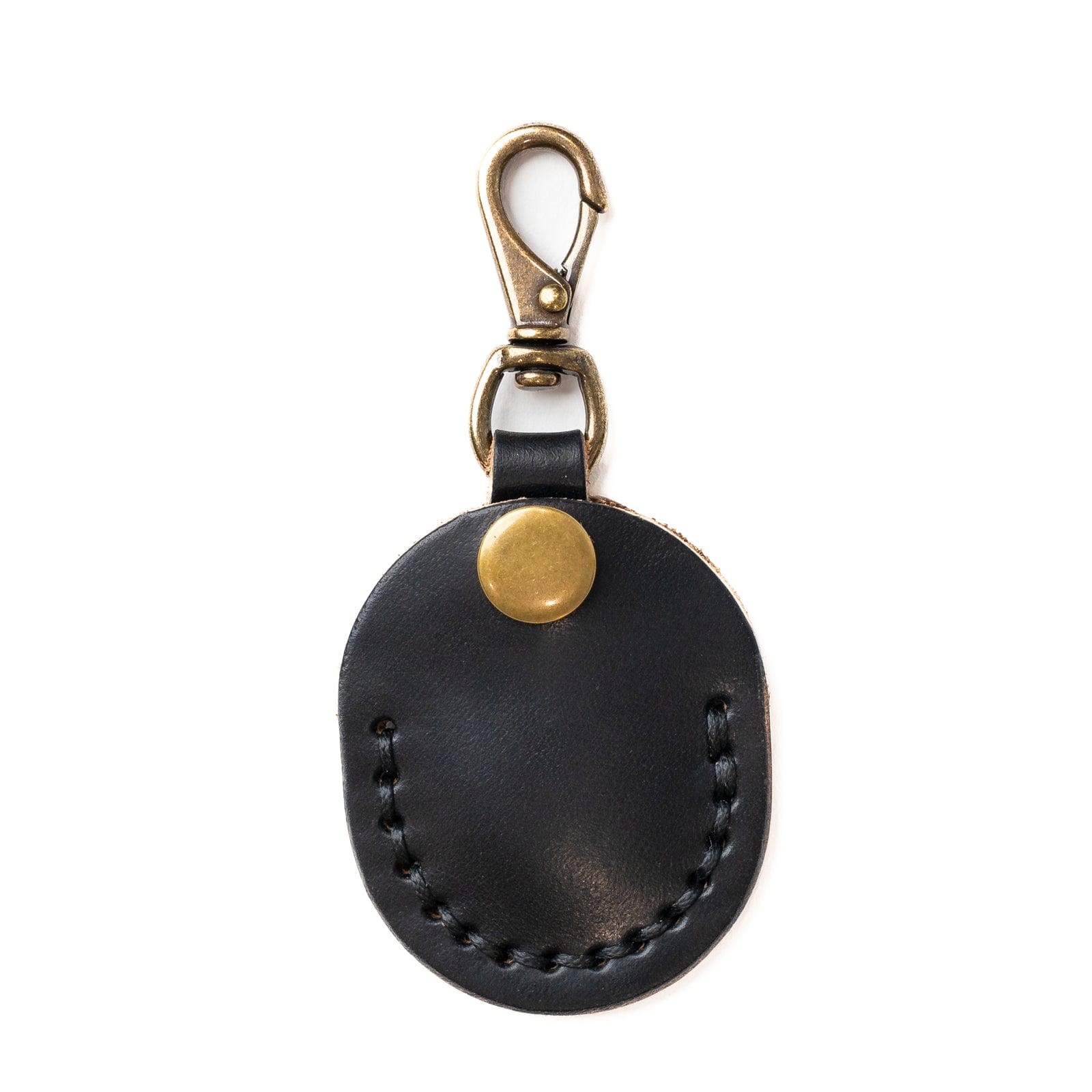 Leather AirTag Case - Black Popov Leather