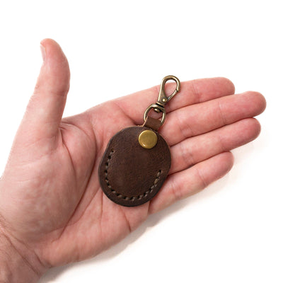 Leather AirTag Case - Heritage Brown Popov Leather