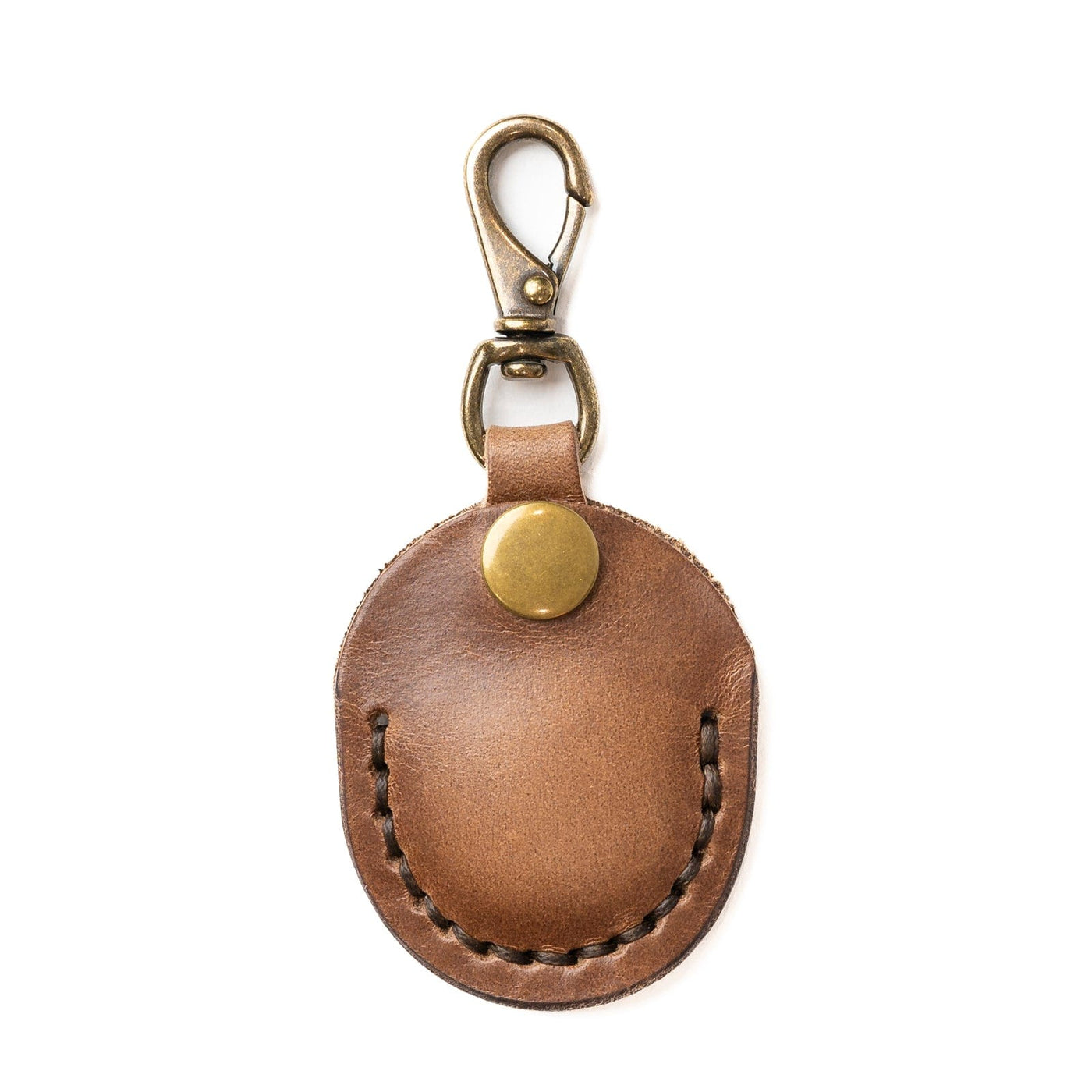 Leather AirTag Case - Natural Popov Leather