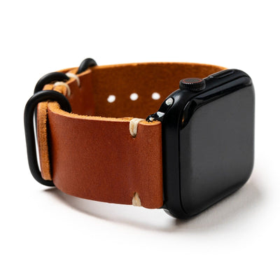 Leather Apple Watch Band - English Tan Popov Leather