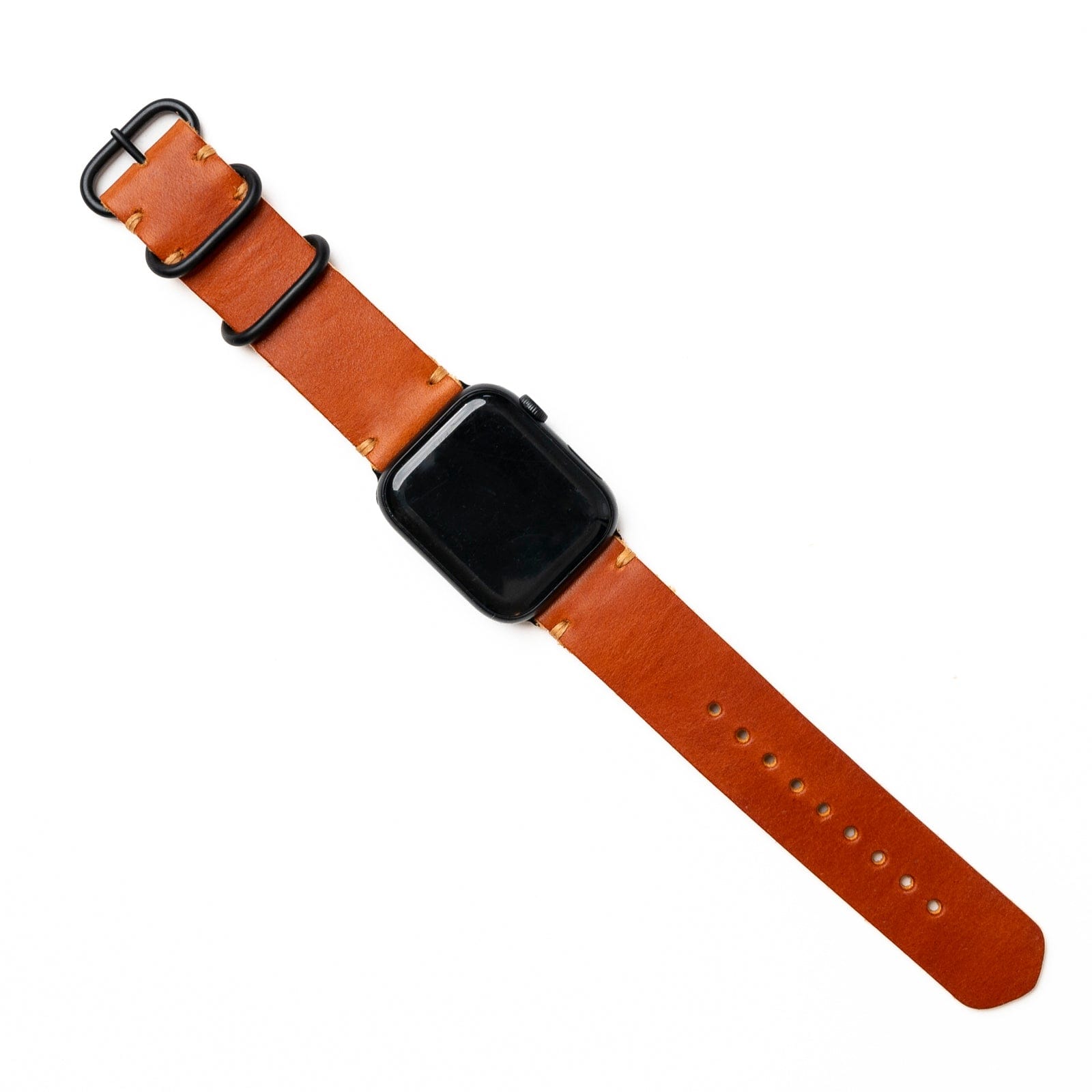 English Tan Apple Watch Band: Luxe Leather for a Refined Style