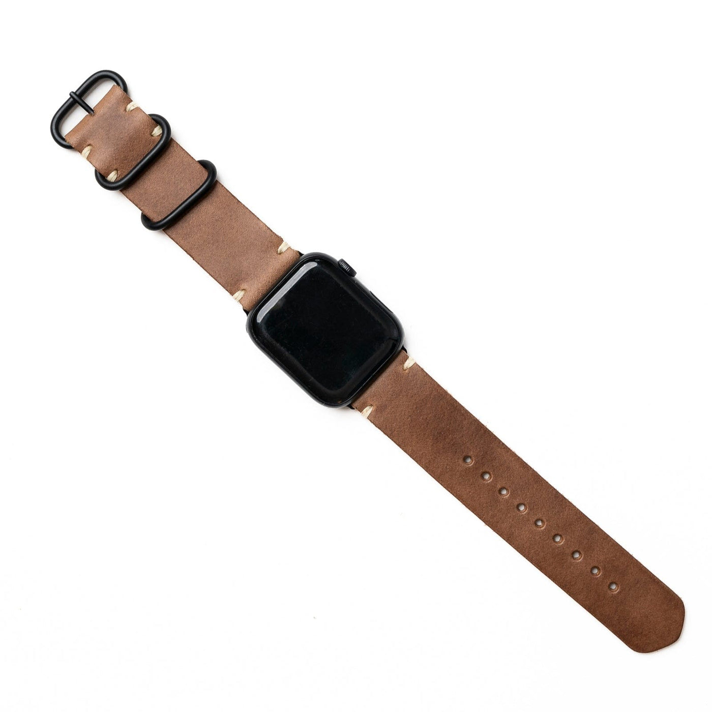 Leather Apple Watch Band - Natural Popov Leather