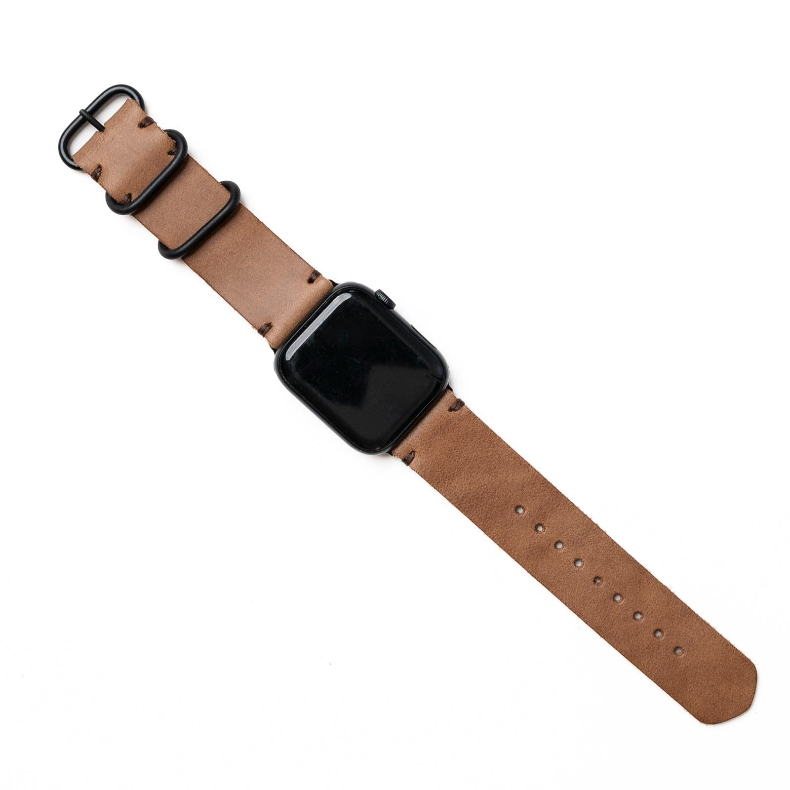 Leather Apple Watch Band - Natural Popov Leather