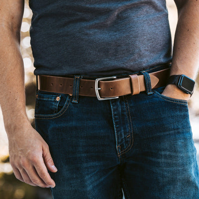 Leather Belt - Natural Popov Leather