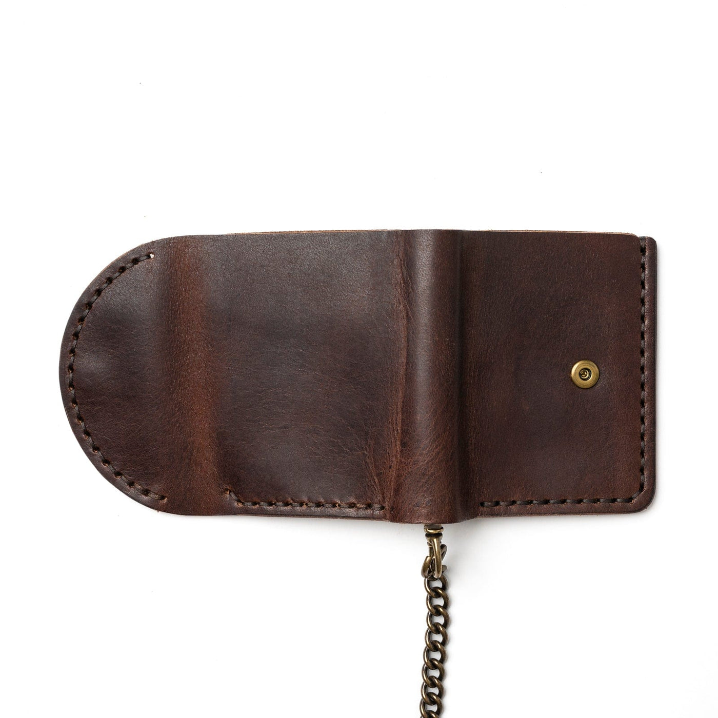 Leather Biker Wallet - Heritage Brown Popov Leather