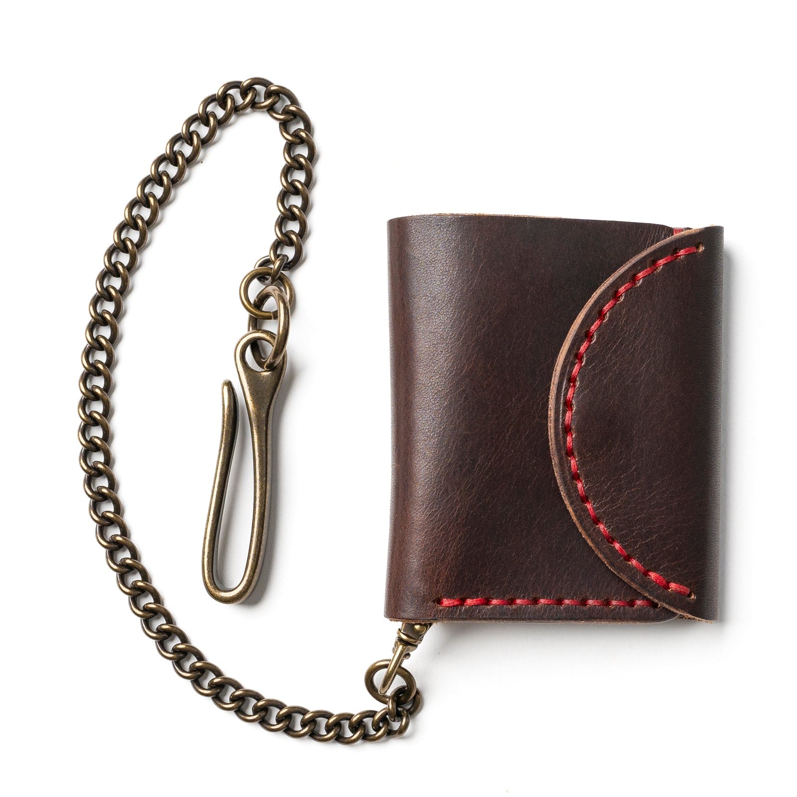 Leather Biker Wallet - Heritage Brown Popov Leather