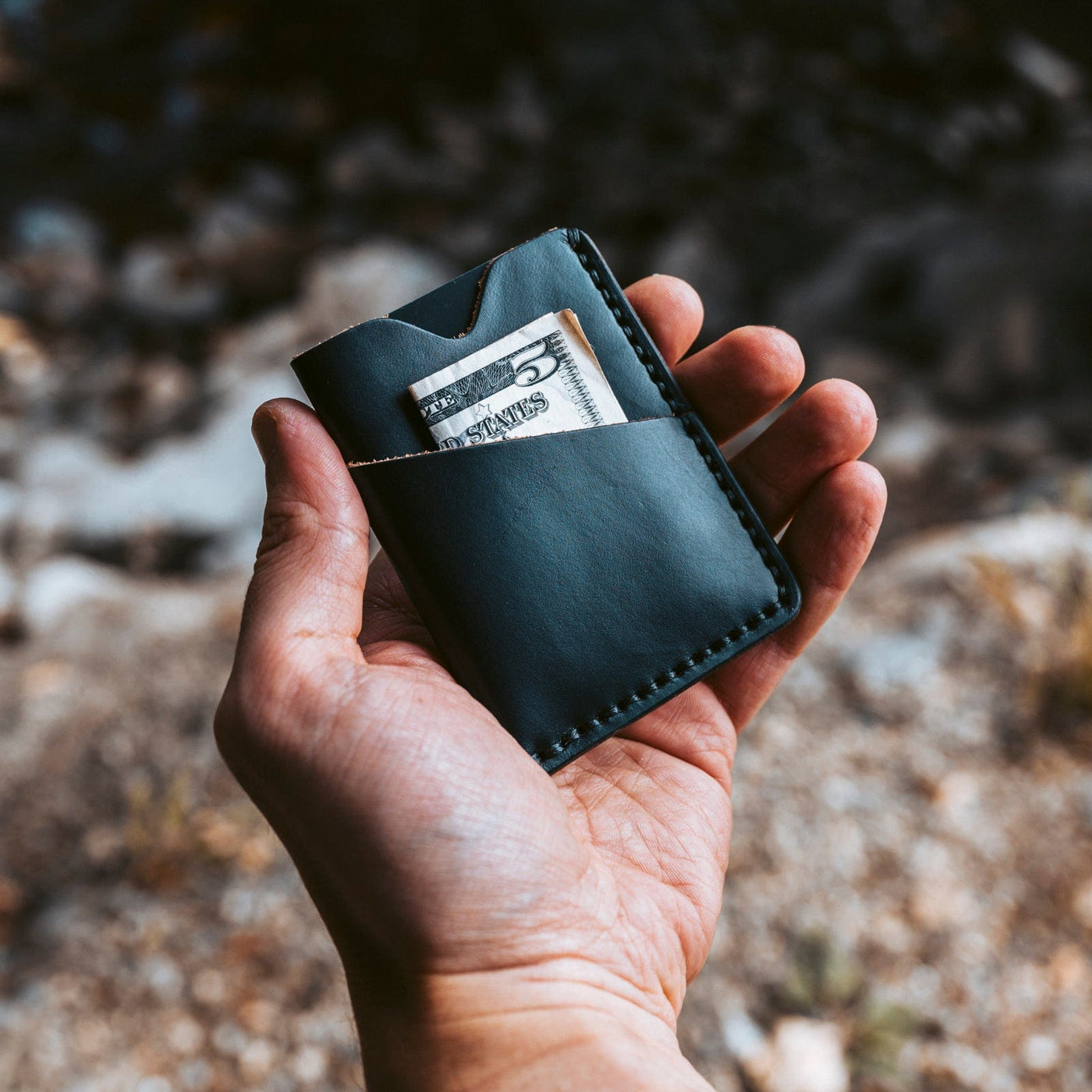 Black Leather 12 Pocket Organizer Wallet #WL110ZK