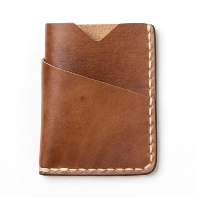 Leather Card Holder - Natural Popov Leather