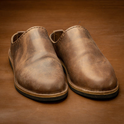 Leather Classic Slip On - Heritage Brown Popov Leather