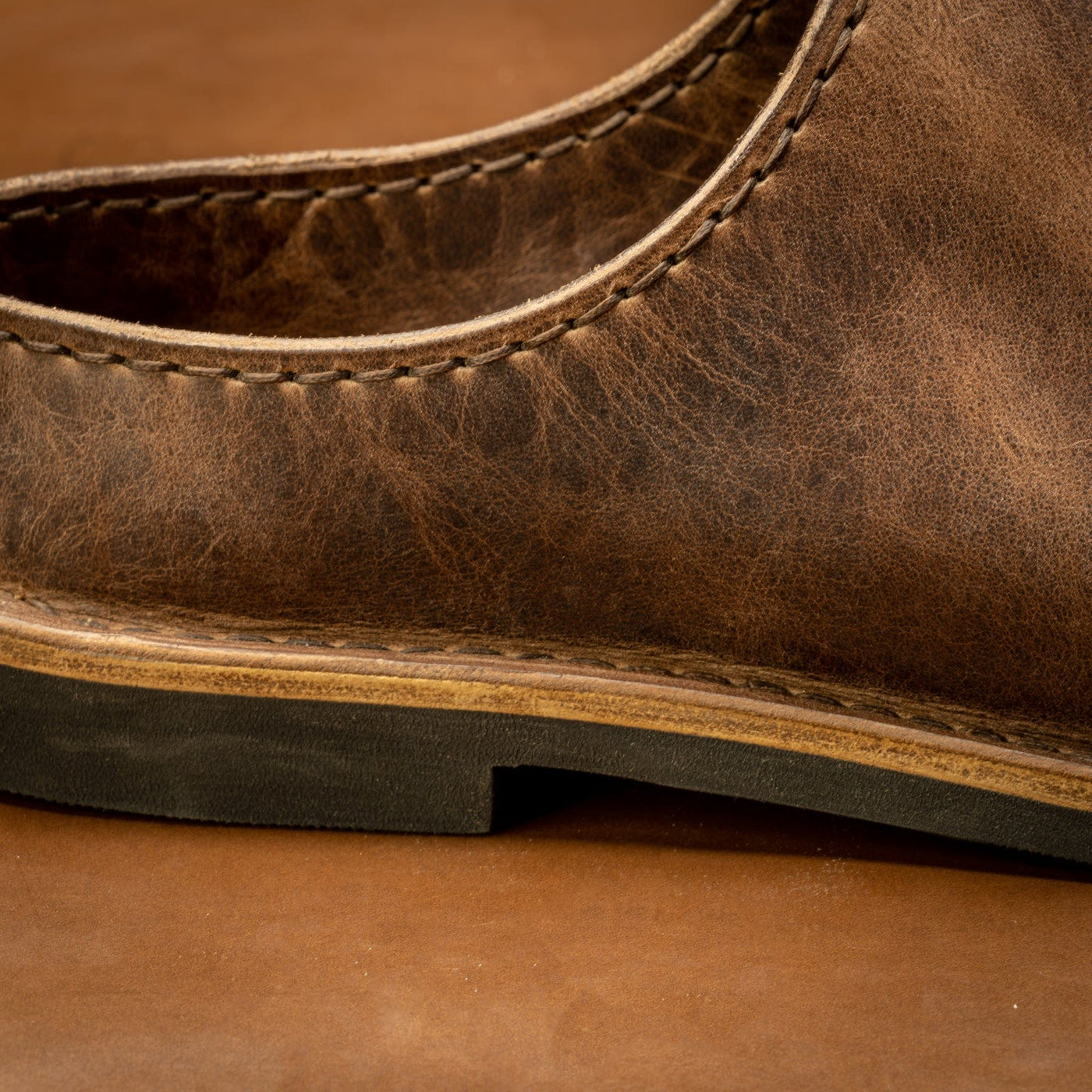 Leather Classic Slip On - Heritage Brown Popov Leather