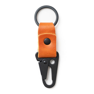 Leather Clip Keychain - English Tan Popov Leather