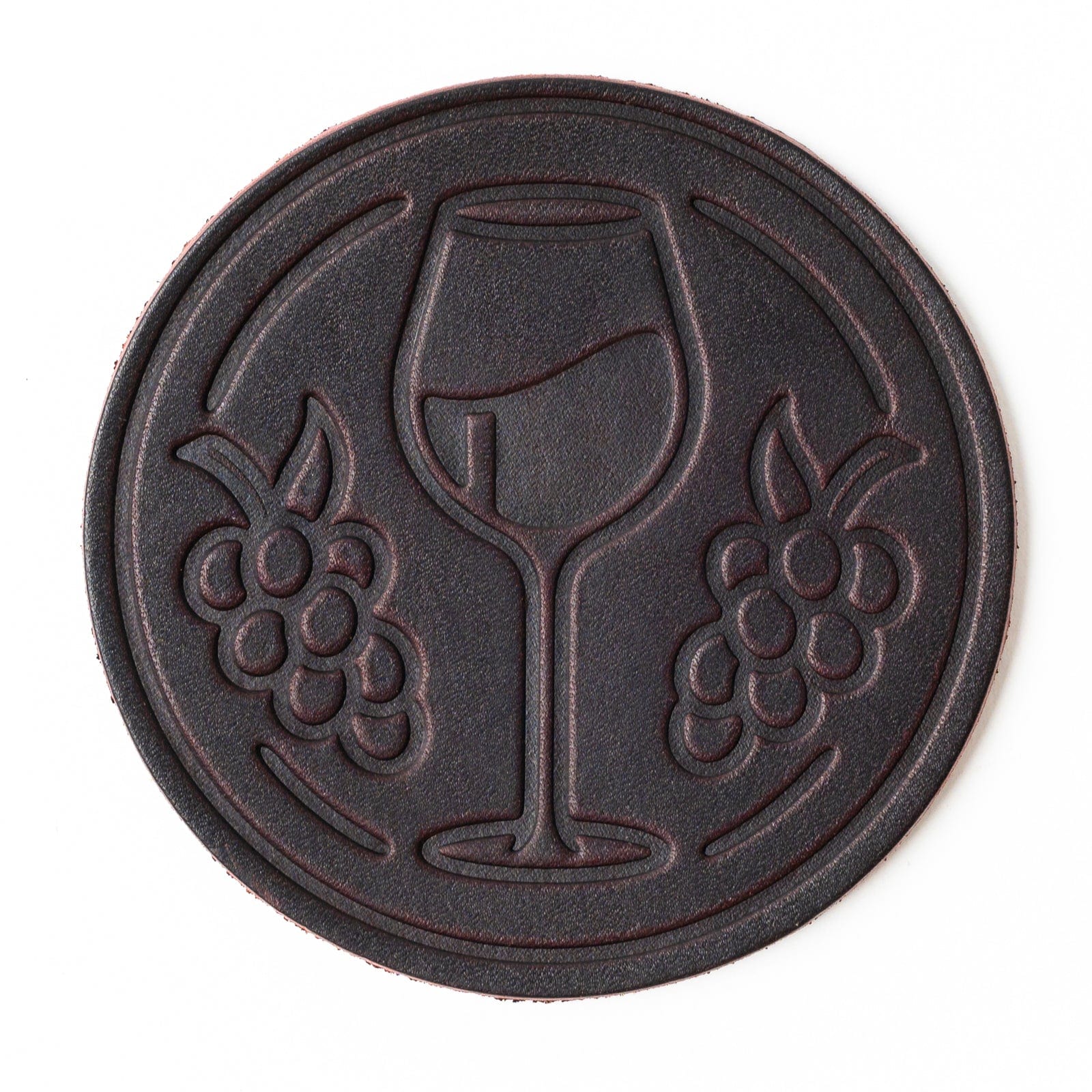 Leather Coasters 4 Pack - Merlot - Oxblood Popov Leather®