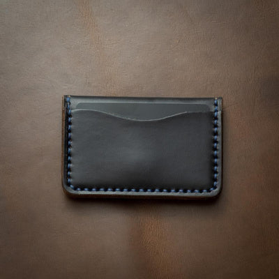 Leather Coin Wallet - Black Popov Leather