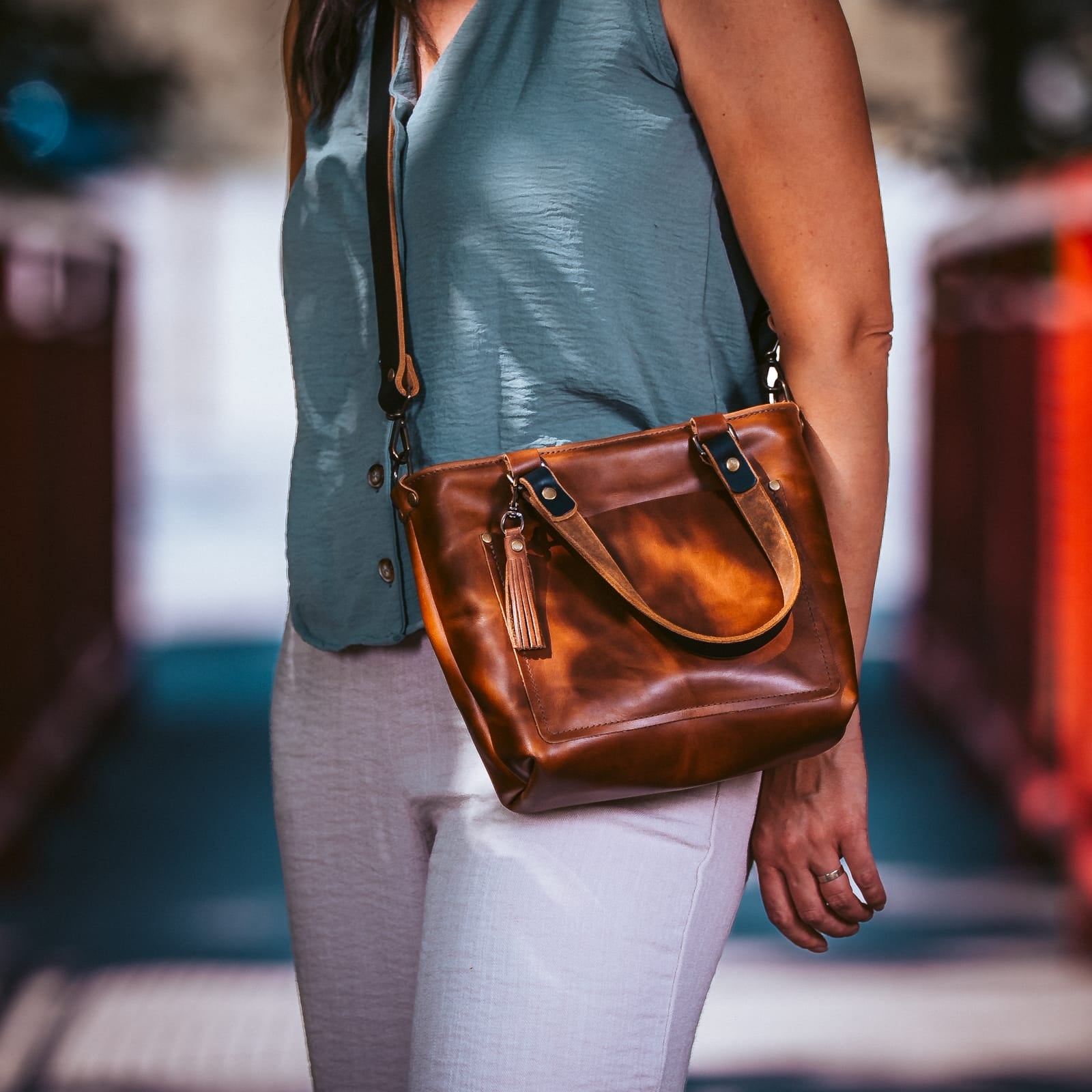 Leather Crossbody Bag - Deluxe Popov Leather®