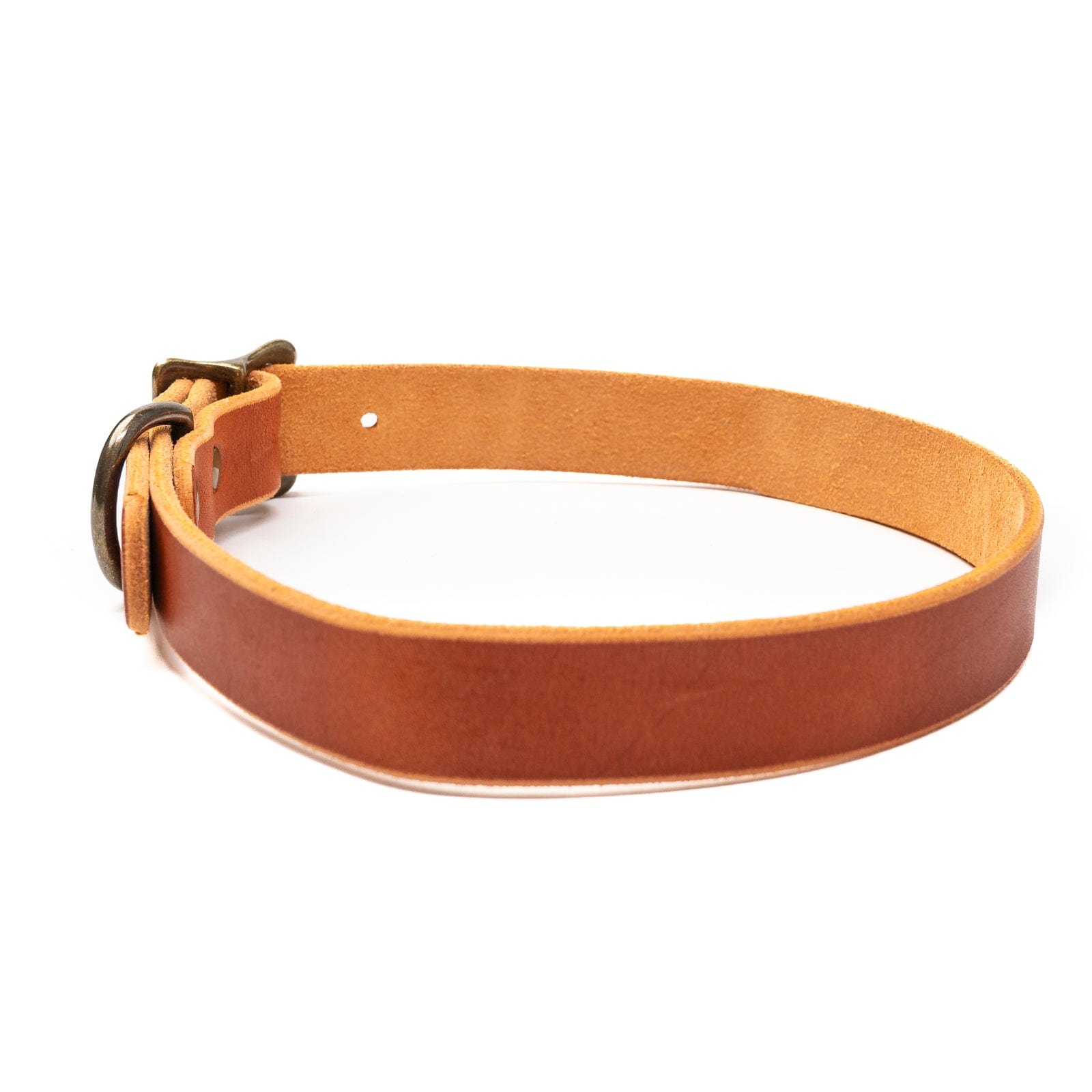 Leather Dog Collar - English Tan Popov Leather