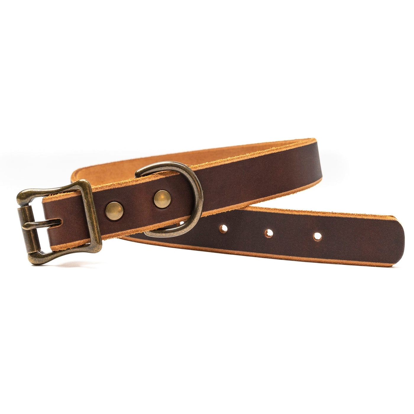 Leather Dog Collar - Heritage Brown Popov Leather