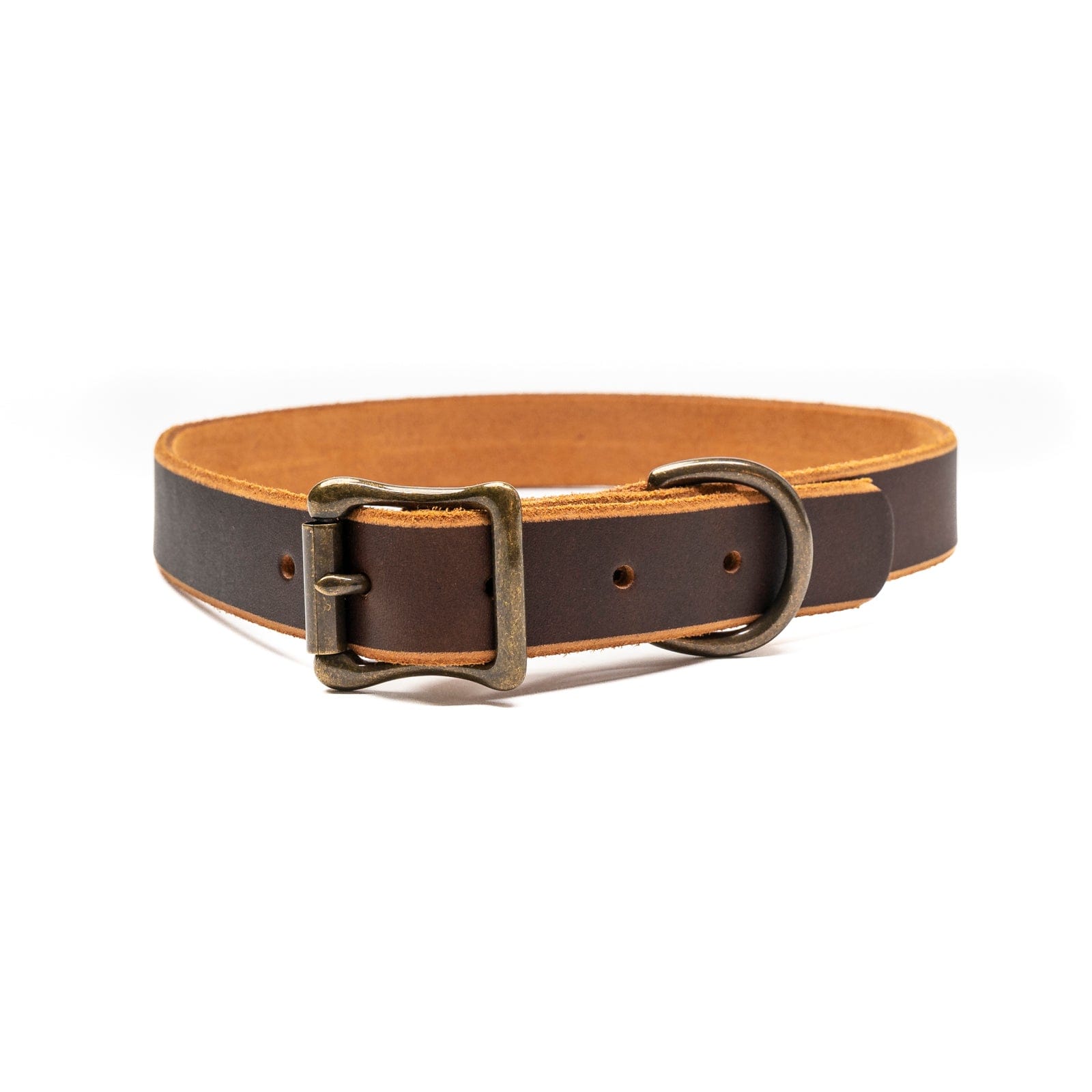 Leather Dog Collar - Heritage Brown Popov Leather