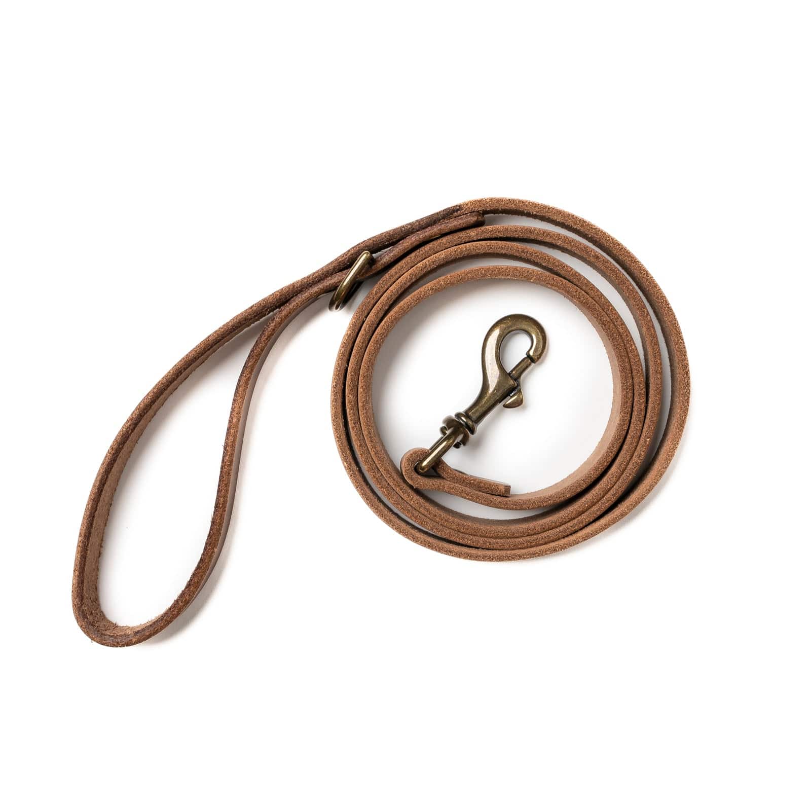 Leather Dog Leash - Natural Popov Leather