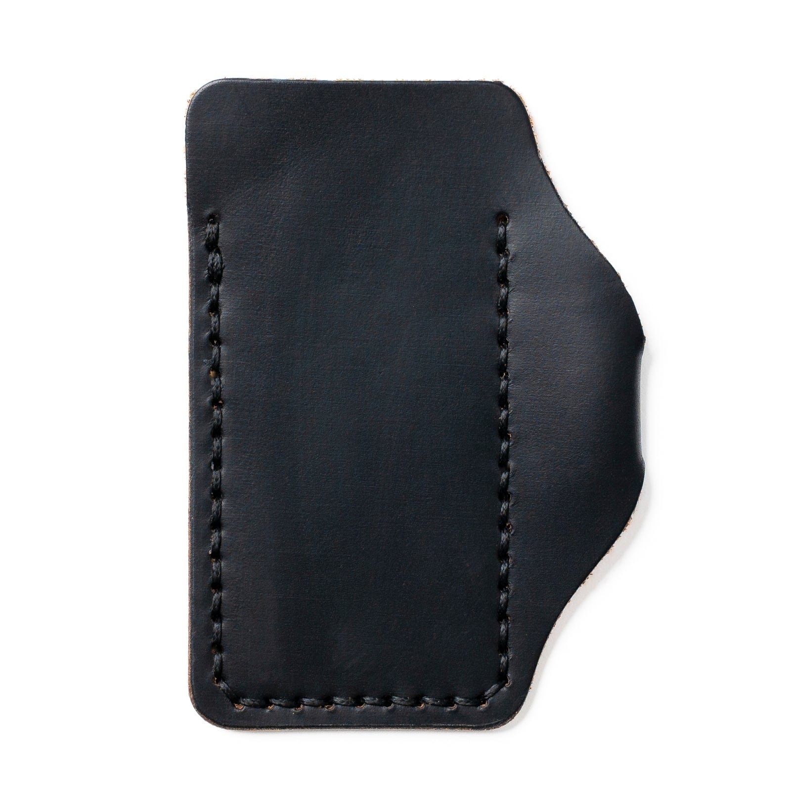 Leather EDC Pocket Armor - Black Popov Leather