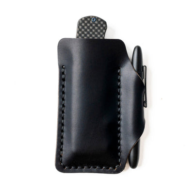 Leather EDC Pocket Armor - Black Popov Leather®