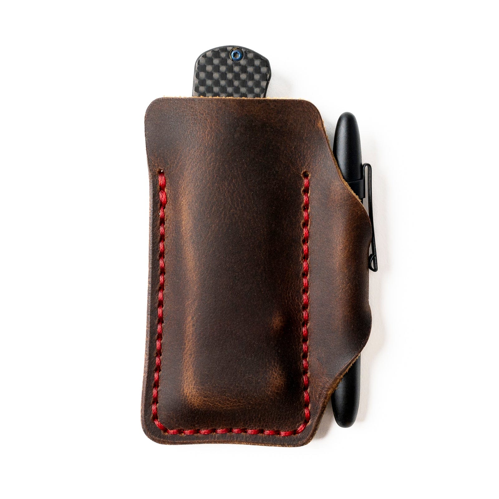 Leather EDC Pocket Armor - Heritage Brown Popov Leather®