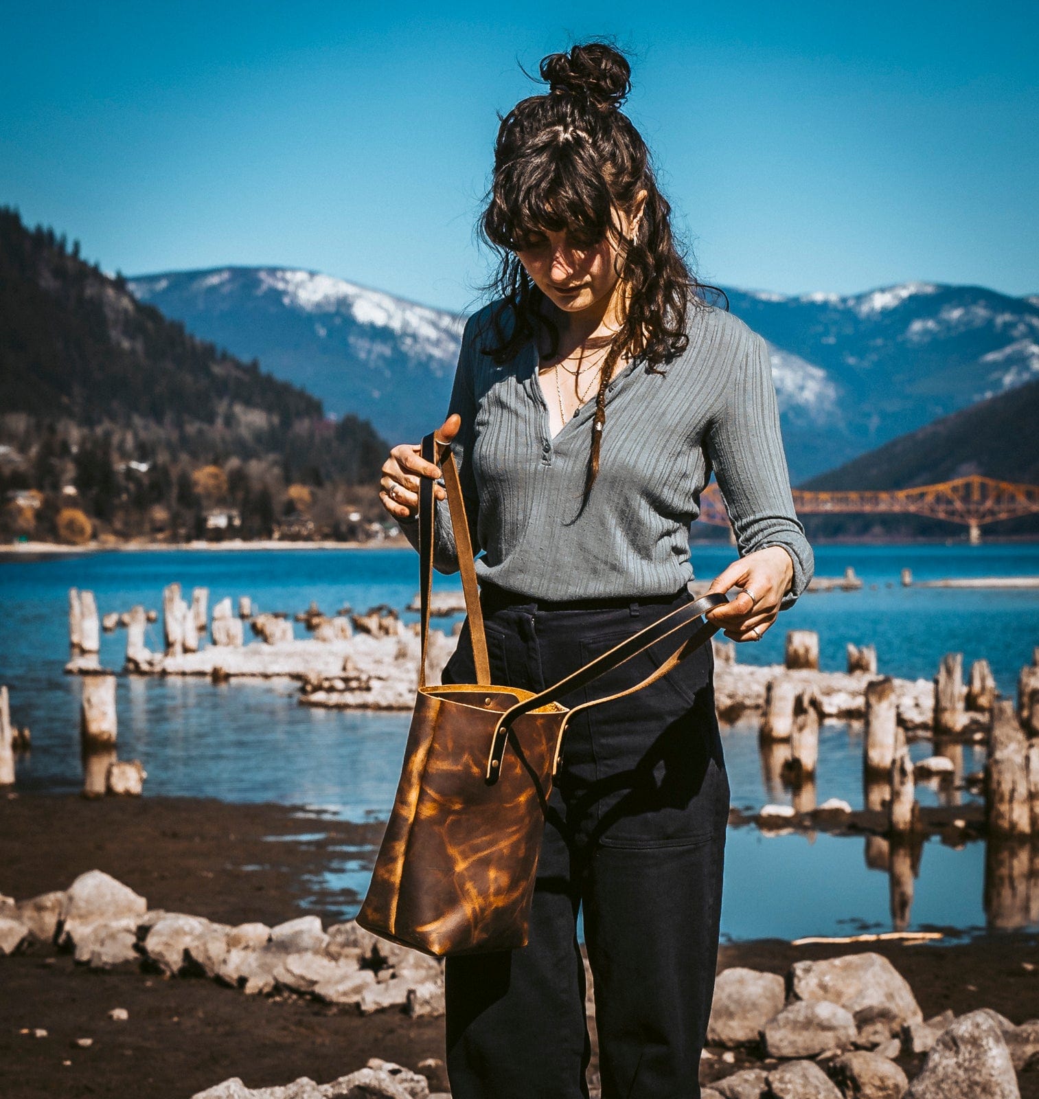 Leather Everyday Tote - Heritage Brown Popov Leather®