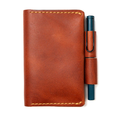 Leather Field Notes Cover - English Tan Popov Leather