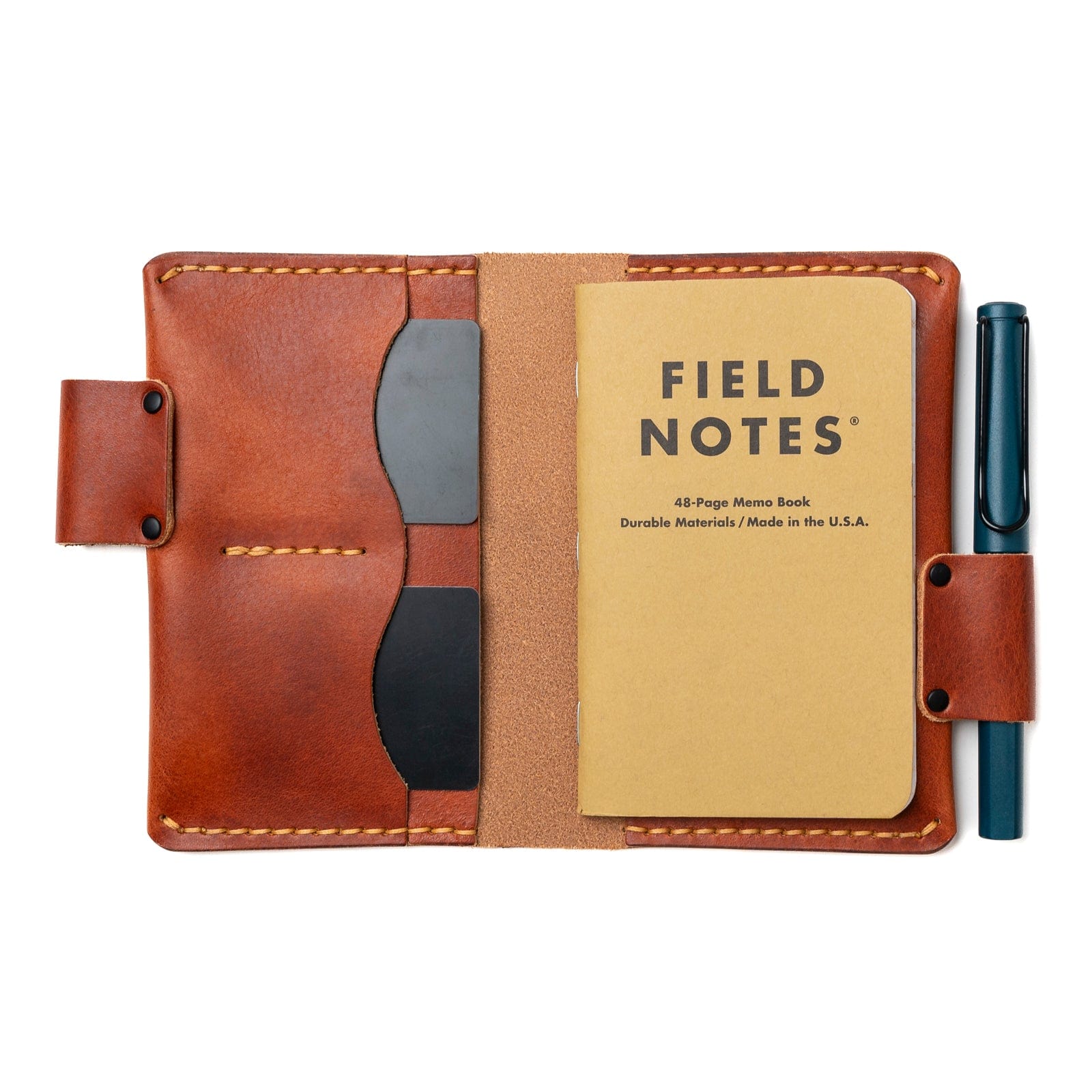 Leather Field Notes Cover - English Tan Popov Leather