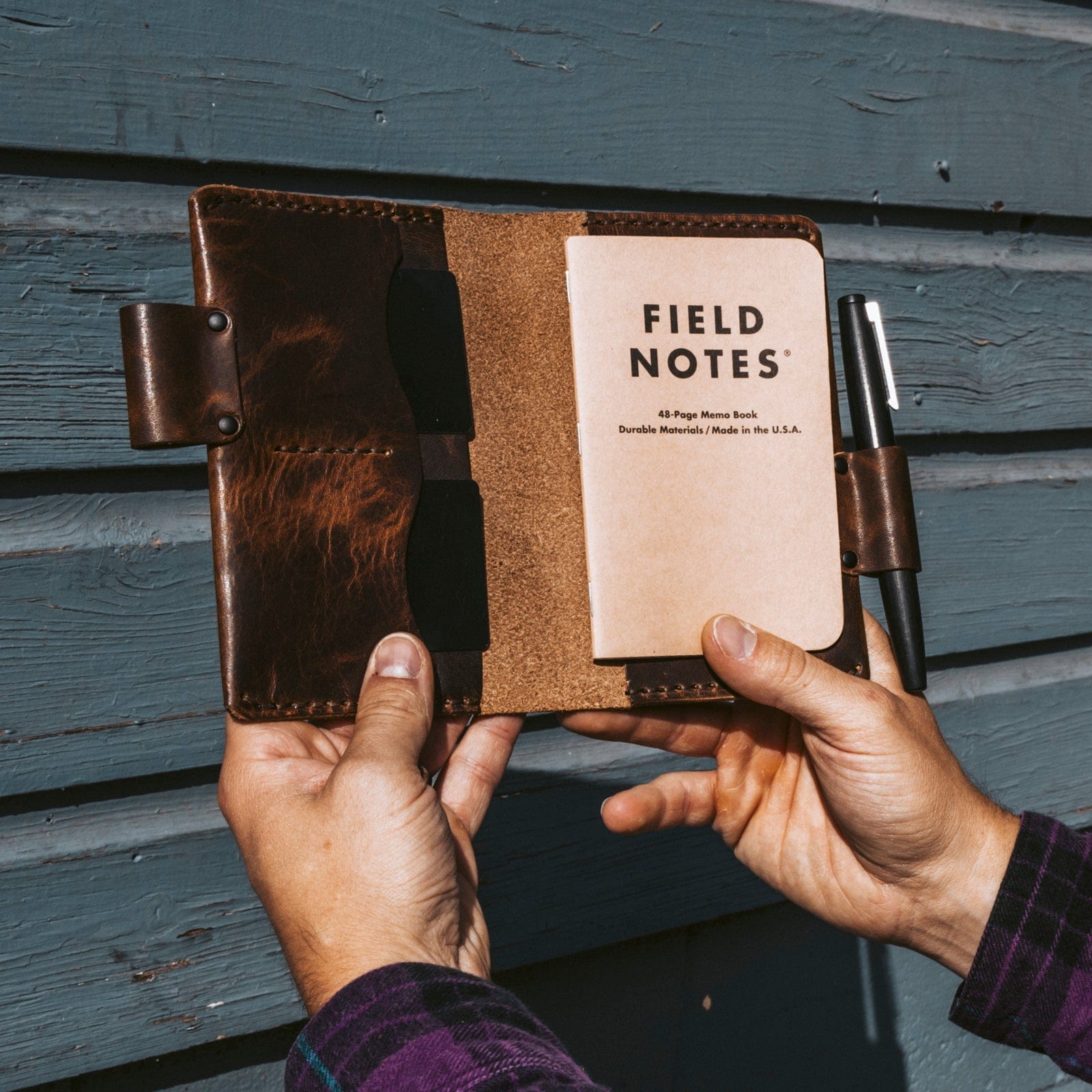 Leather Field Notes Cover - Heritage Brown Popov Leather