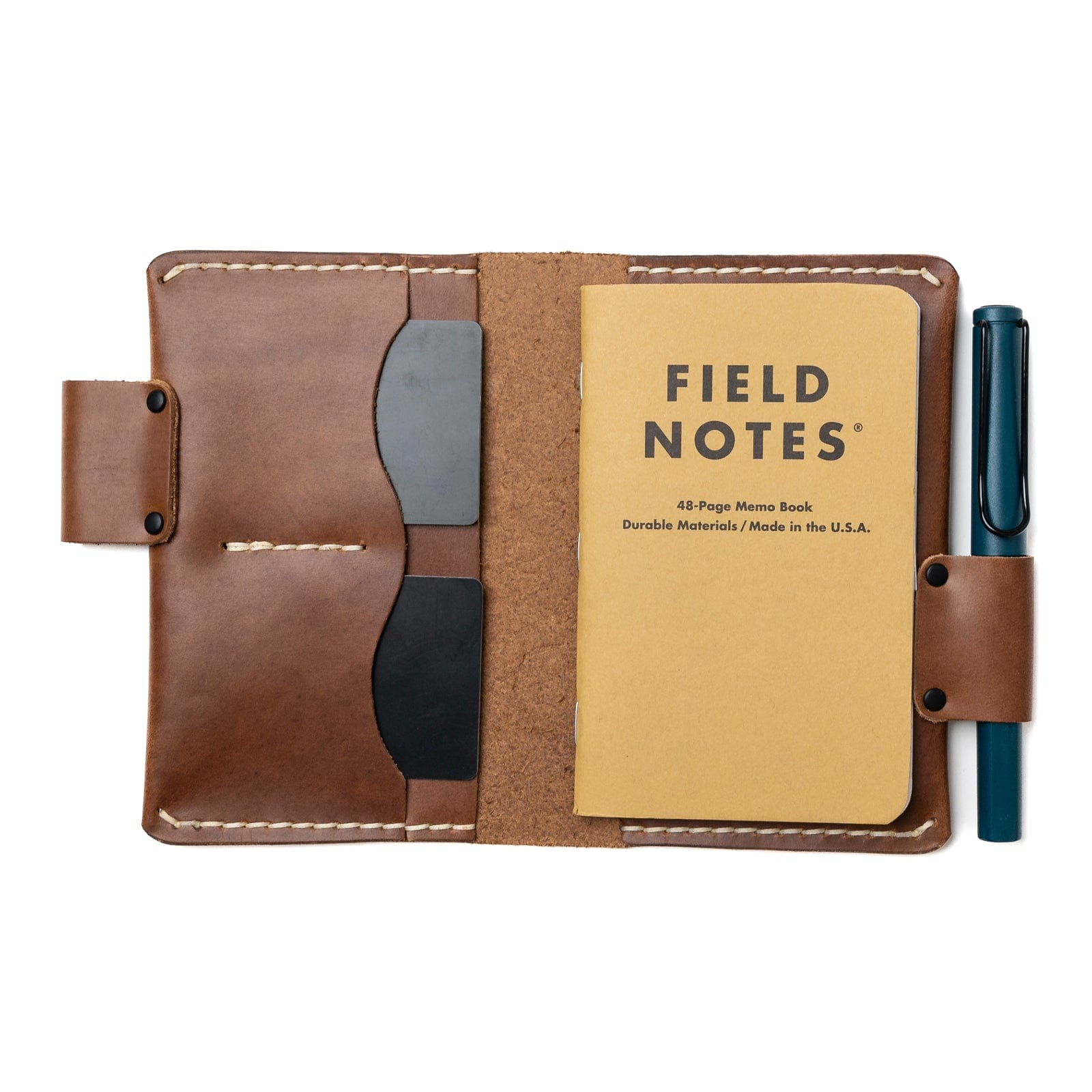 Leather Field Notes Cover - Natural Popov Leather