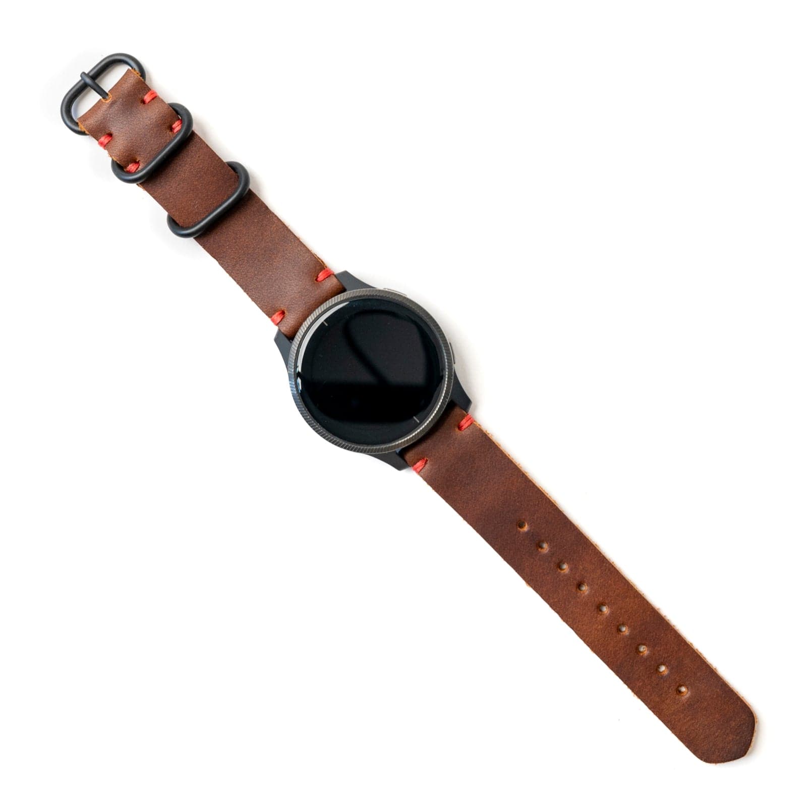 backpacking watch leather wrist band Leather Garmin Watch Band - Full-Grain Leather, Durable, Comfortable, Adjustable, Made for Garmin Watches, Made in Canada