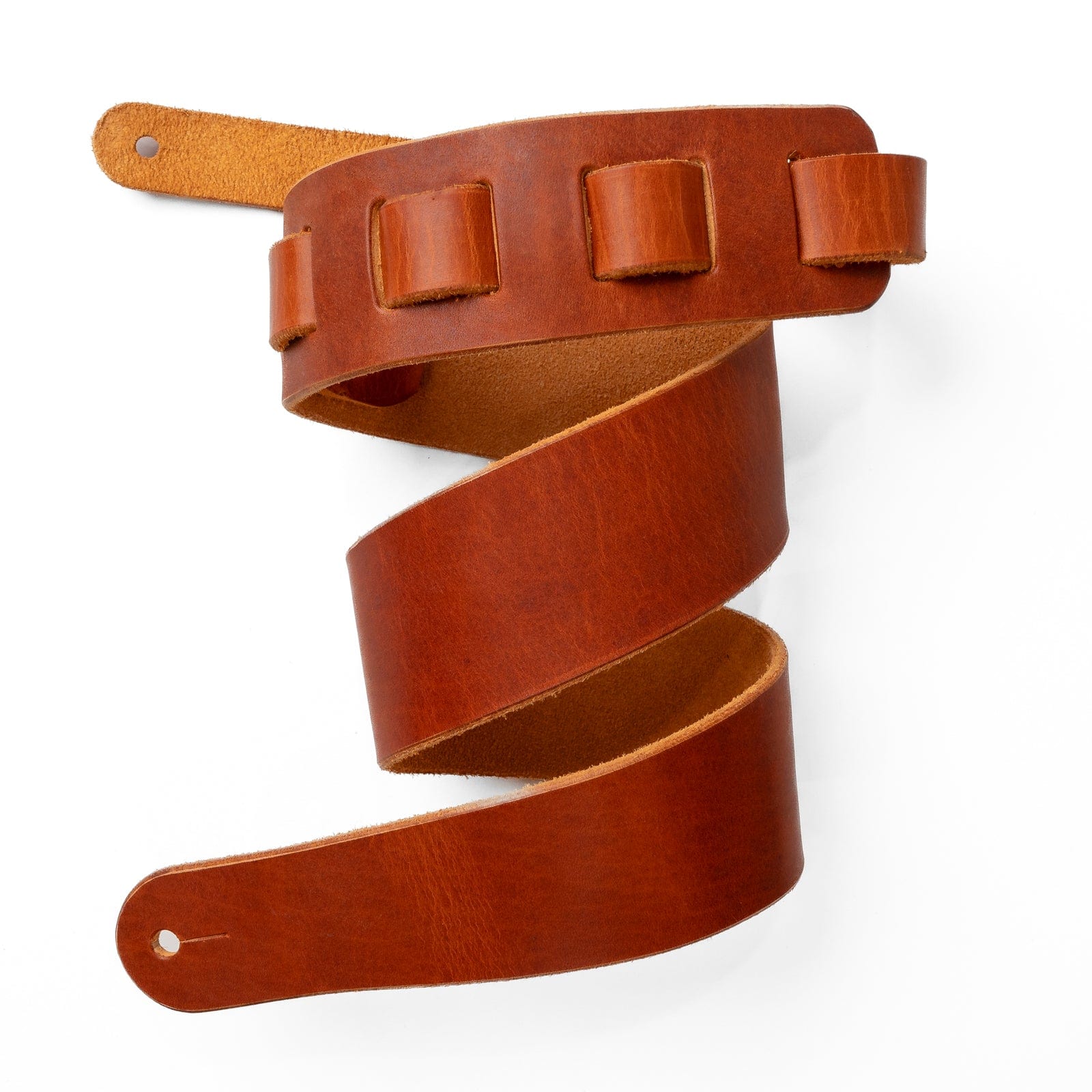 Leather Guitar Strap - English Tan Popov Leather