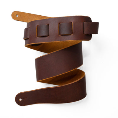 Leather Guitar Strap - Heritage Brown Popov Leather