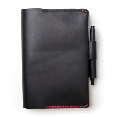 Leather Hobonichi Cousin A5 Notebook Cover - Black Popov Leather