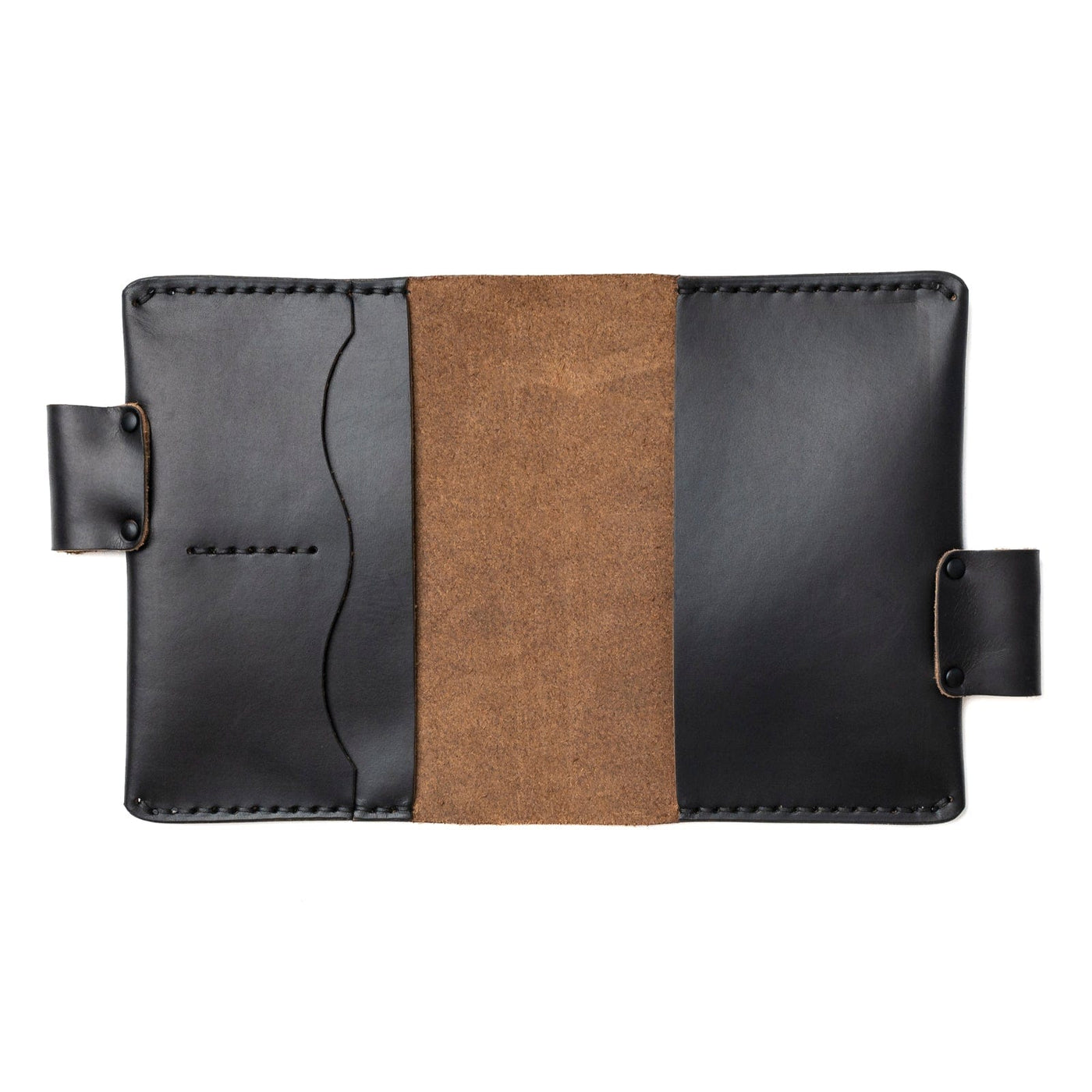 Leather Hobonichi Techo Planner Cover - Black Popov Leather