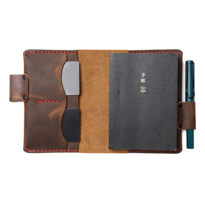 Leather Hobonichi Techo Planner Cover - Heritage Brown Popov Leather