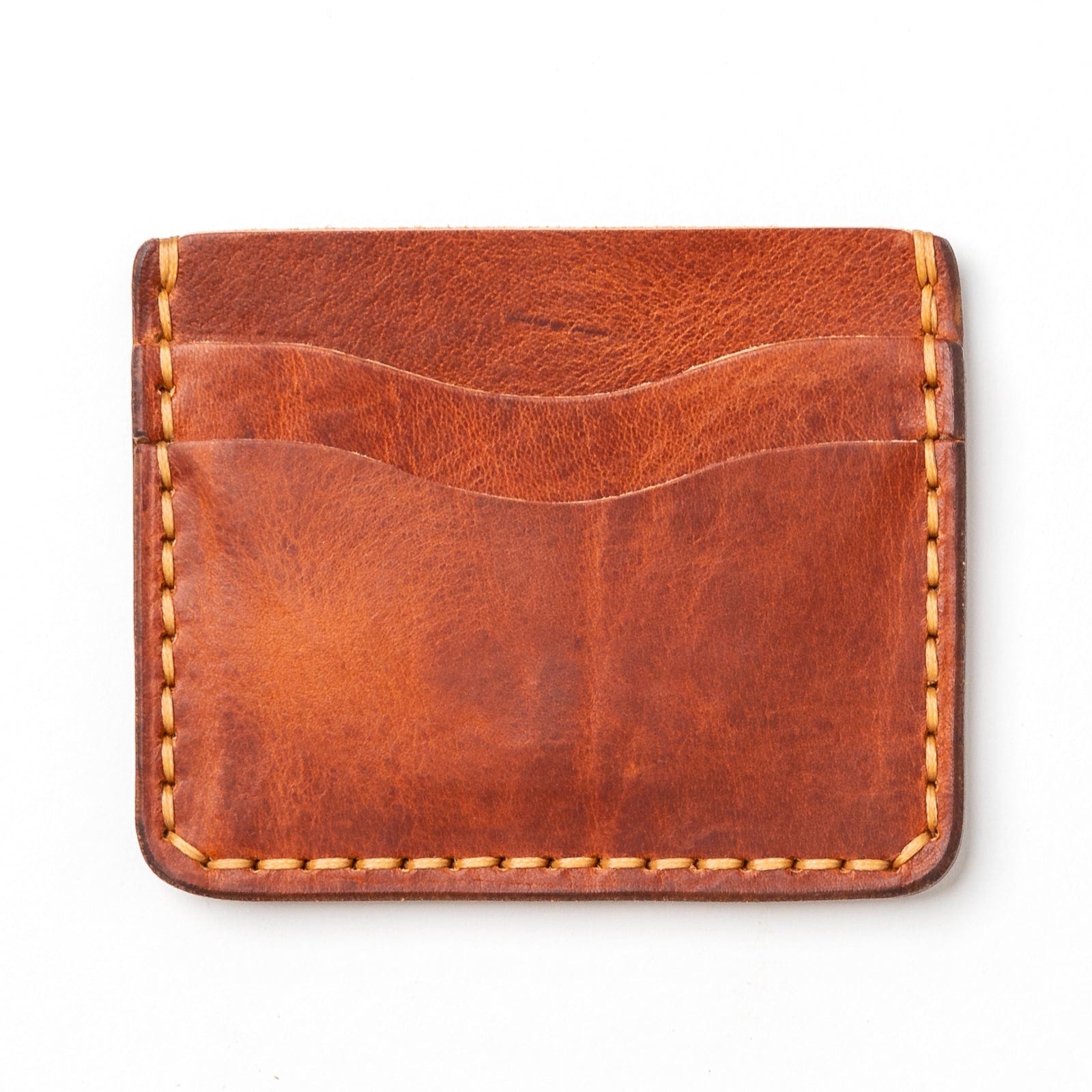 Leather ID Wallet - English Tan Popov Leather