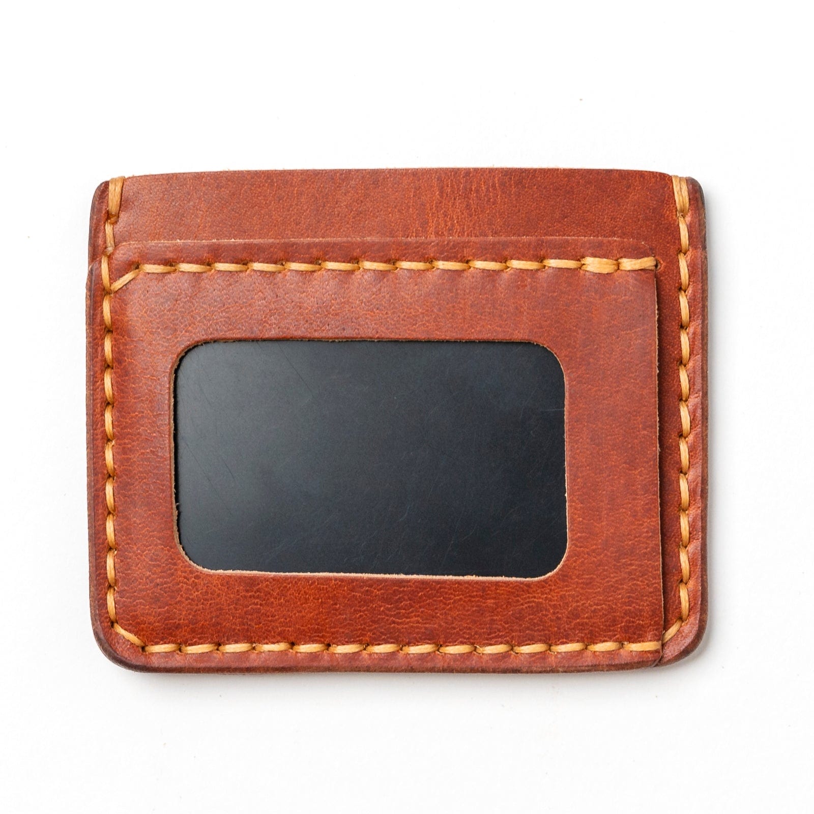 Leather ID Wallet - English Tan Popov Leather