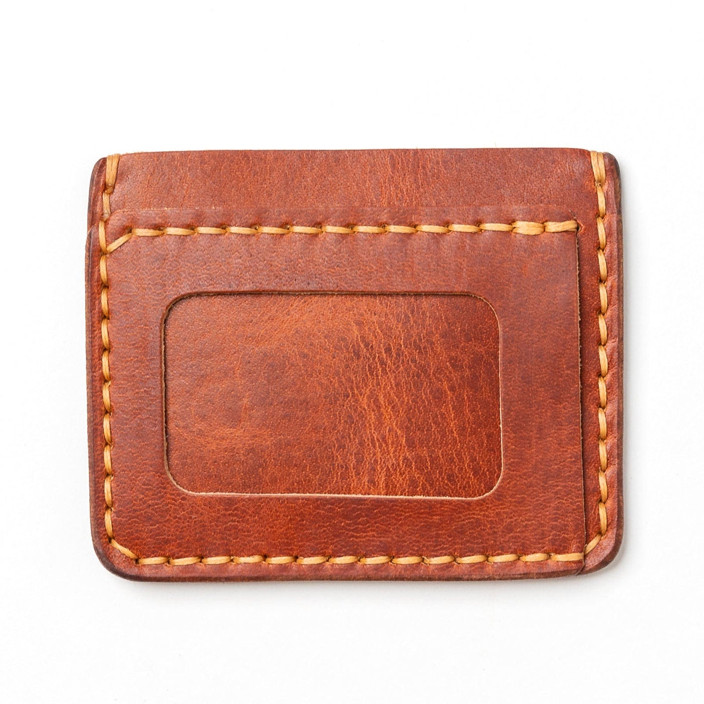 English Tan ID Wallet: Durable with Convenient Billfold Slot - Popov ...