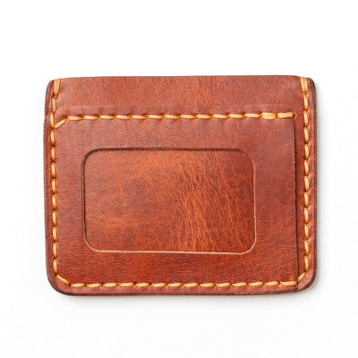 Leather ID Wallet - English Tan Popov Leather