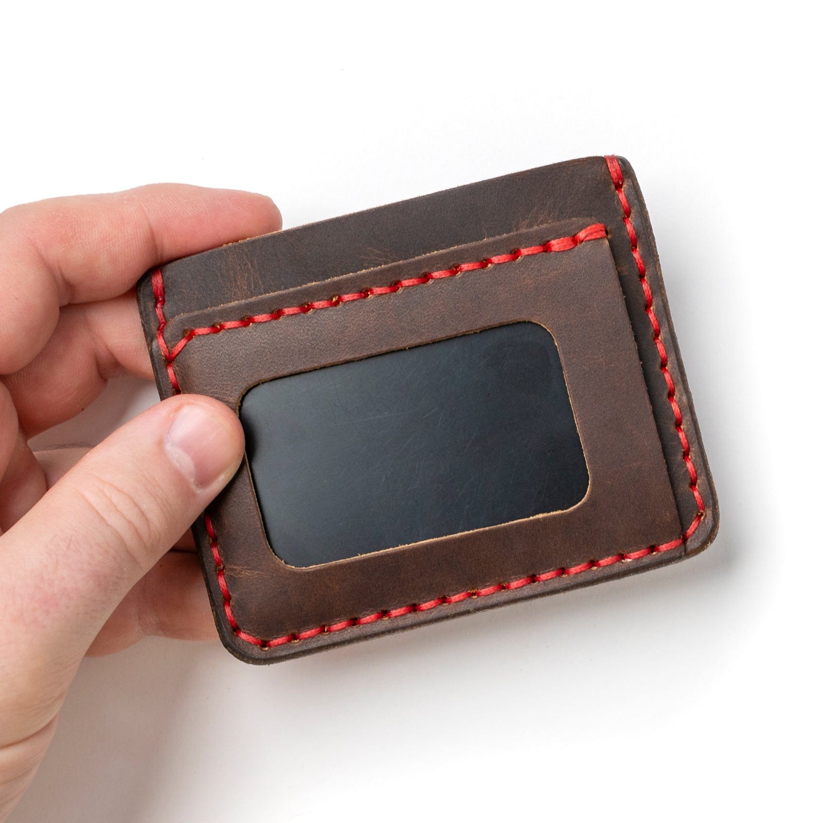 Leather ID Wallet - Heritage Brown Popov Leather